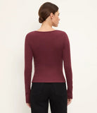 Stacie Shirred Long Sleeve Top