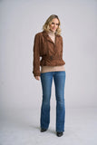 Noir Belted Suede Jacket