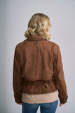 Noir Belted Suede Jacket