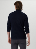 Long Sleeve Quarter Zip Knit Sweatshirt