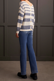 Wear 2 Ways Crew Neck Sweater/Cardi