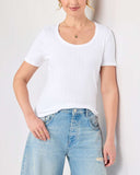 Cecile Pointelle Short Sleeve Tee