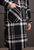 Boucle Plaid Duster Coat