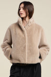 Sheena Lux Fur Crop Jacket