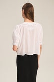 Cotton Lace VNeck Top