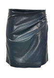 Kori Faux Leather Easy Skirt