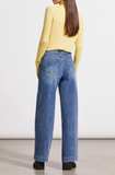 Audrey Pull On Wide Jeans W/Pockets