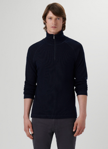 Long Sleeve Quarter Zip Knit Sweatshirt