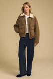 Shearing Collar Quilted Jacket