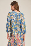 Begonia Cotton Print Blouse