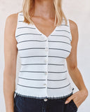 Ruffle Hem Knitted Vest