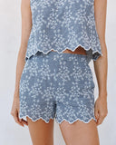 Scallop Border Catalina Short