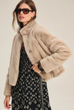 Sheena Lux Fur Crop Jacket