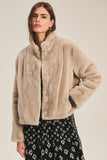 Sheena Lux Fur Crop Jacket