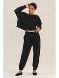 Sherpa Fleece Off Shoulder Top