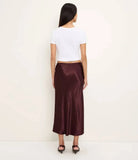 Leila Satin Bias Cut Skirt