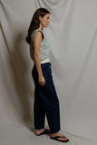 Sloan Stripe French Terry Split Neck
