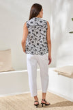 Embroidered Floral Button‑Up Top
