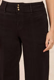 Audrey Comfort Stretch Wide Leg Pintuck Denim Trousers