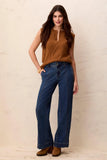 Audrey Hugging Wide Denim Trouser