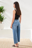 Audrey Hugging Crop Wide Leg Boundless Stretch Denim