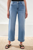 Audrey Hugging Crop Wide Leg Boundless Stretch Denim