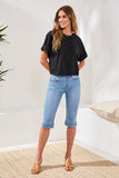 Audrey Pull-On Pedal Pusher Boundless Stretch Denim