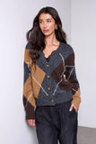 BLUE THREAD Diamond Pattern Button Front Knit Cardigan