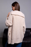 BLUE THREAD Oversized Ribbed Knit Cardigan