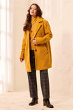 Boucle Single Breast Button Front Coat