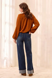 Brooke Comfort Stretch Palazzo Wide Leg Denim Jeans
