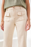 Brooke Hugging Palazzo Wide Leg Denim Jeans