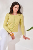 Button Front Knit Cardigan