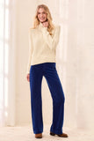 Cable Knit Mock Neck Special Wash Sweater