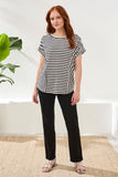 Cuffed Sleeve French Terry Top
