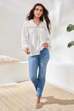 Eyelet Blouse w/ Button Details