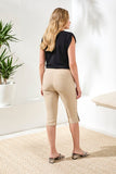 Flatten It® Slim Leg Capris Pants With Snap Vents