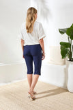 Flatten It® Slim Leg Capris Pants With Snap Vents