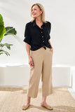 Flatten It® Tummy Control Wide Leg Pull-On Capris Pants