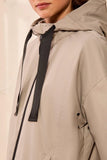 Hydrochromatic Hooded Zip-Up Rain Jacket