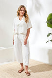 Airflow Draped Lapel Collar Blouse