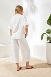 Airflow Draped Lapel Collar Blouse