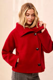 Lofty Chic Funnel Neck Jacket