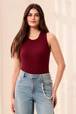 BLUE THREAD Cotton Baby Rib Racer Back Tank Top