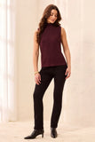 Sleeveless Funnel Neck Sweater