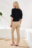 Soft Satin Drop Shoulder Classic Blouse