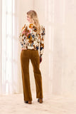 Stretch Corduroy High-Rise Wide Leg Pants