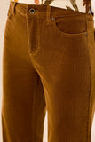 Stretch Corduroy High-Rise Wide Leg Pants