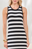 French Terry Racer Tank Sleeveless Midi Dress
