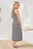 French Terry Racer Tank Sleeveless Midi Dress